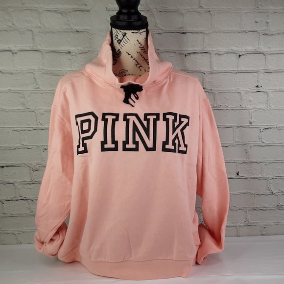 VICTORIA'S SECRET 'PINK' VARSITY LOGO FLEECE SWEATSHIRT - Picture 5 of 14